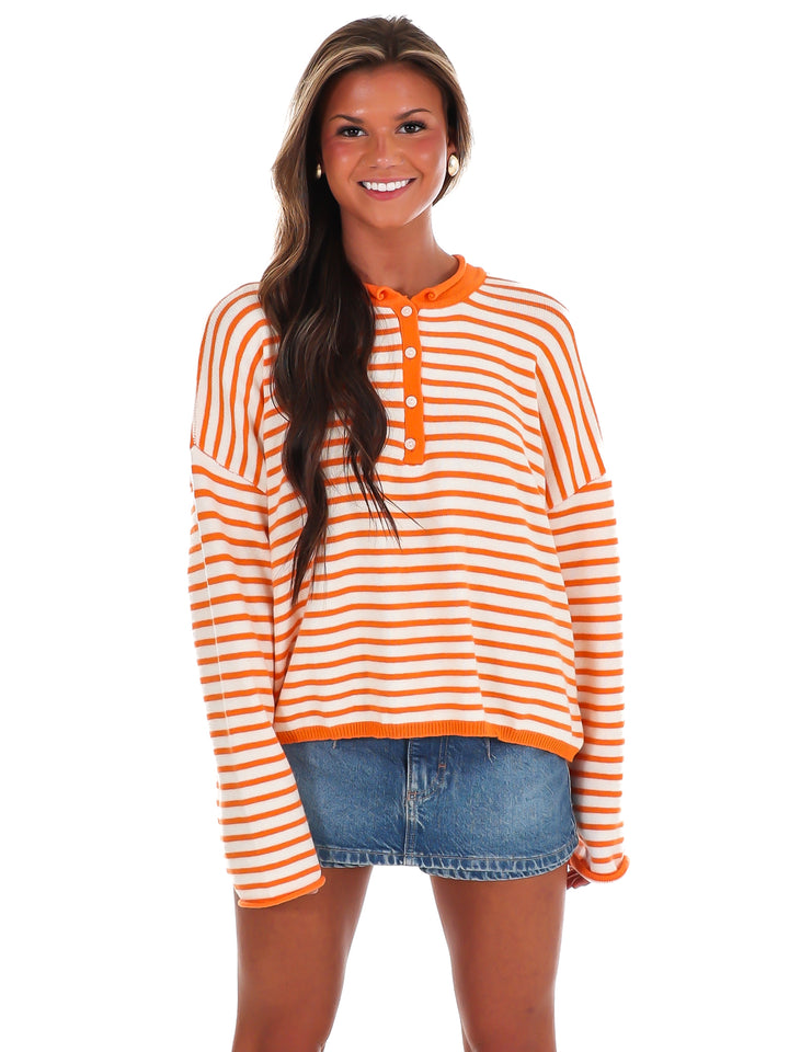 College Town Stripe Sweater