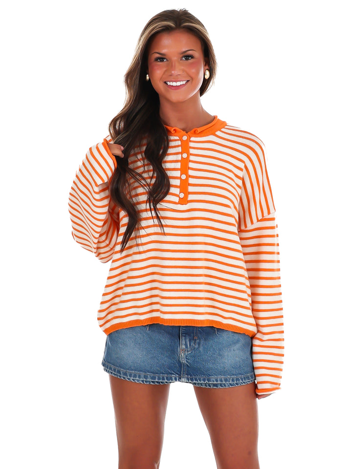 College Town Stripe Sweater