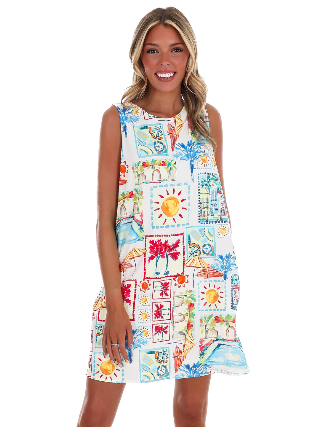 Tropical Getaway Mini Dress