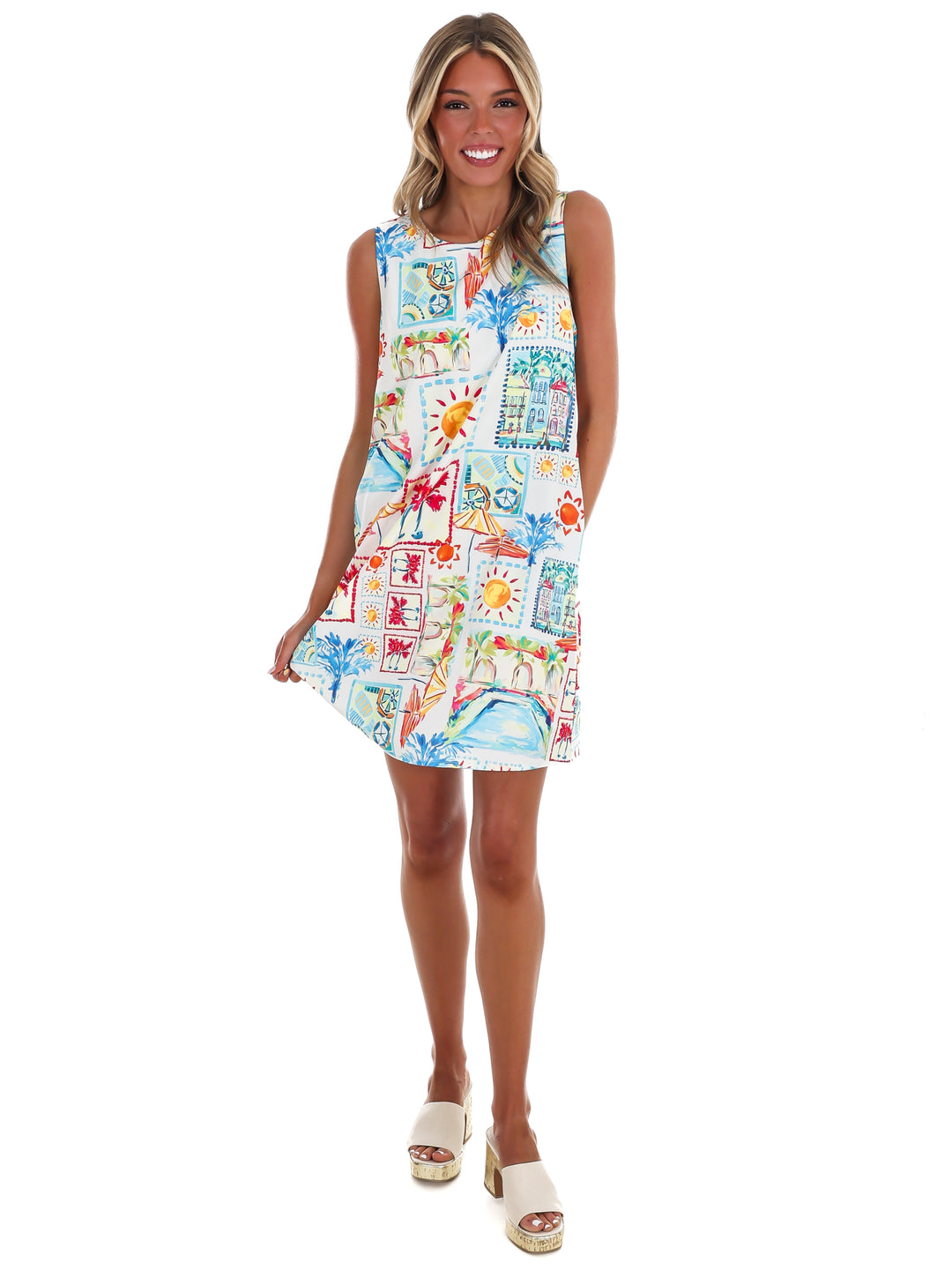 Tropical Getaway Mini Dress