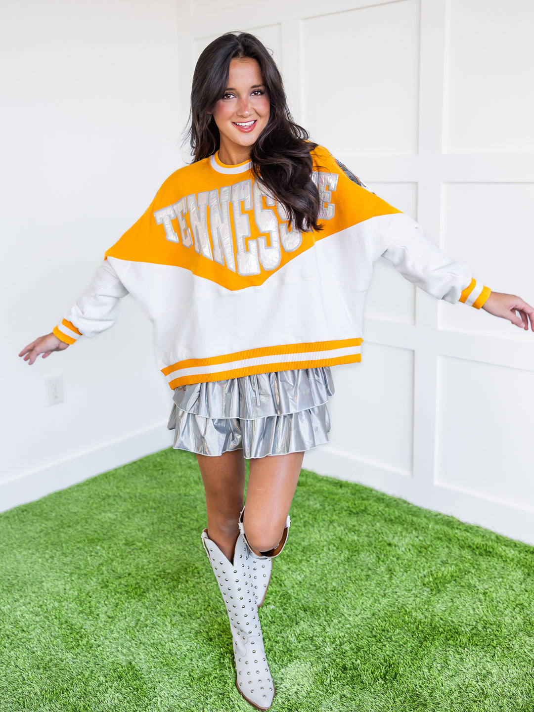 Two Toned Holographic Tennessee Sweatshirt