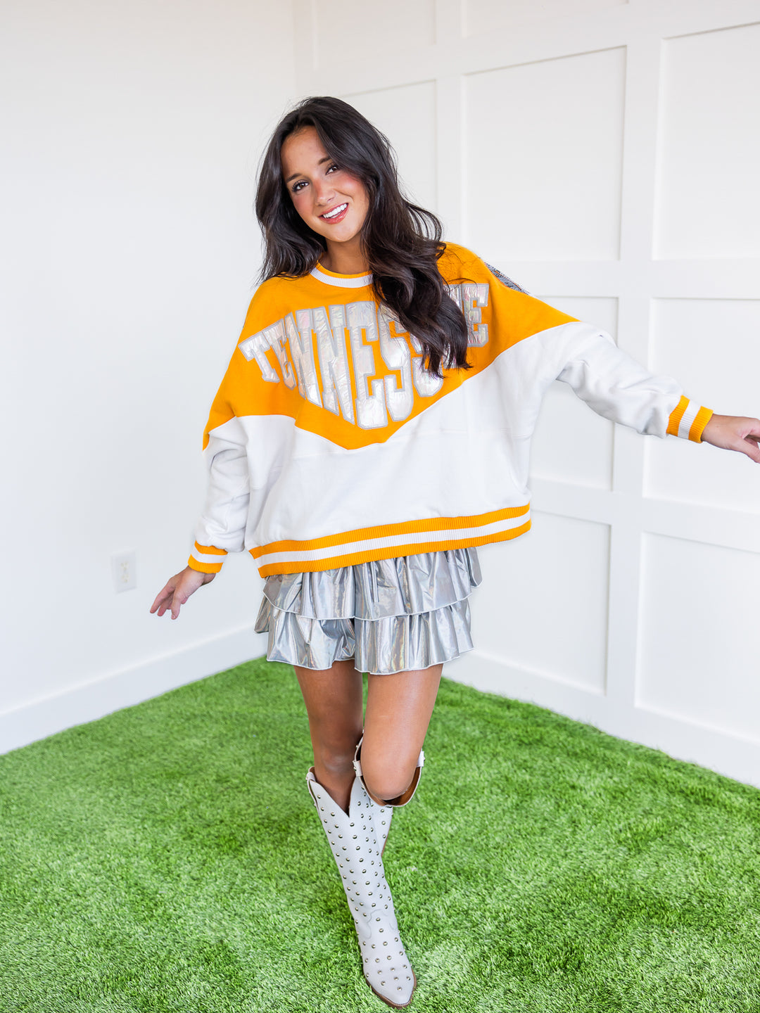 Two Toned Holographic Tennessee Sweatshirt