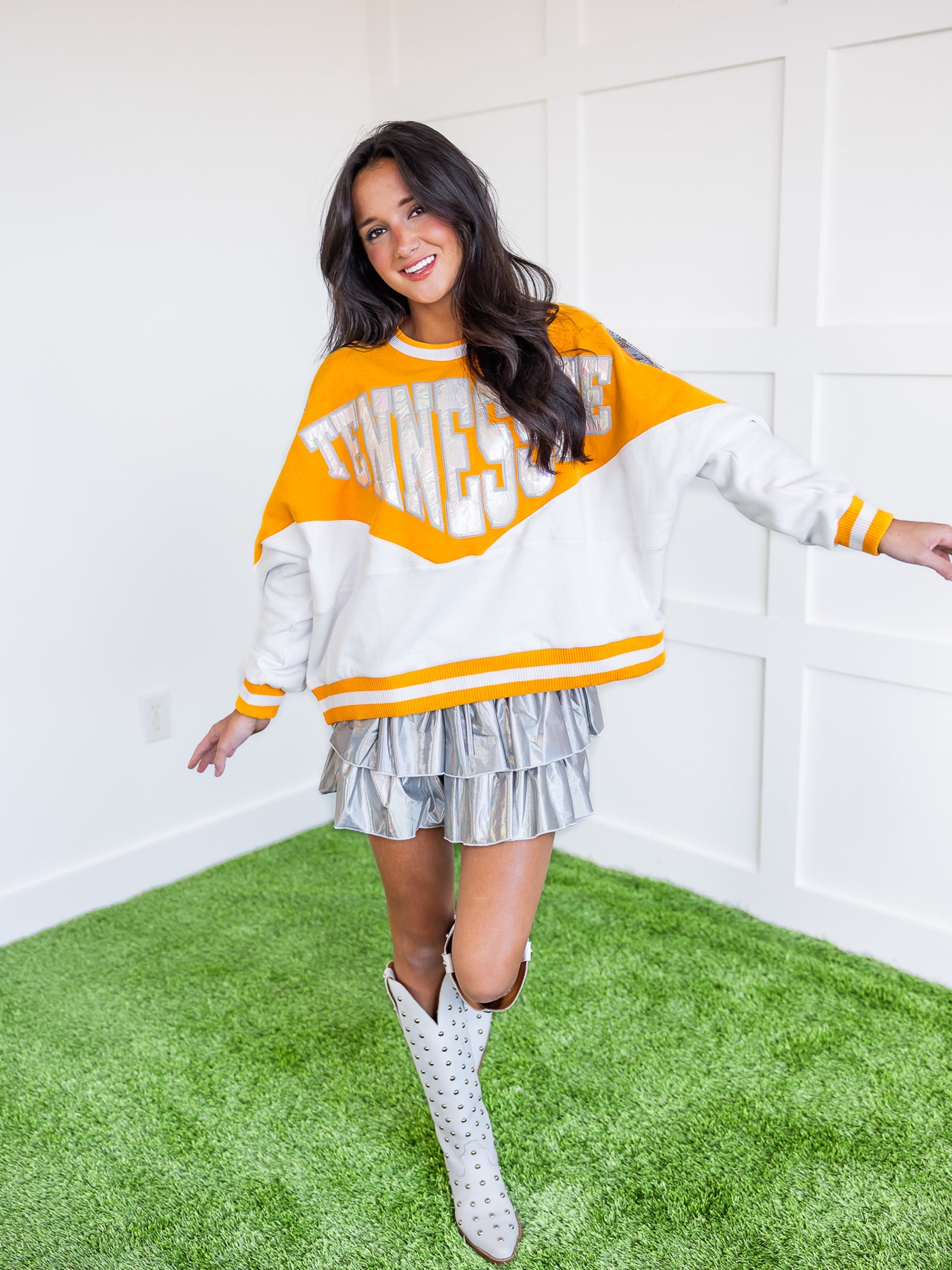 Two Toned Holographic Tennessee Sweatshirt