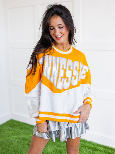 Two Toned Holographic Tennessee Sweatshirt