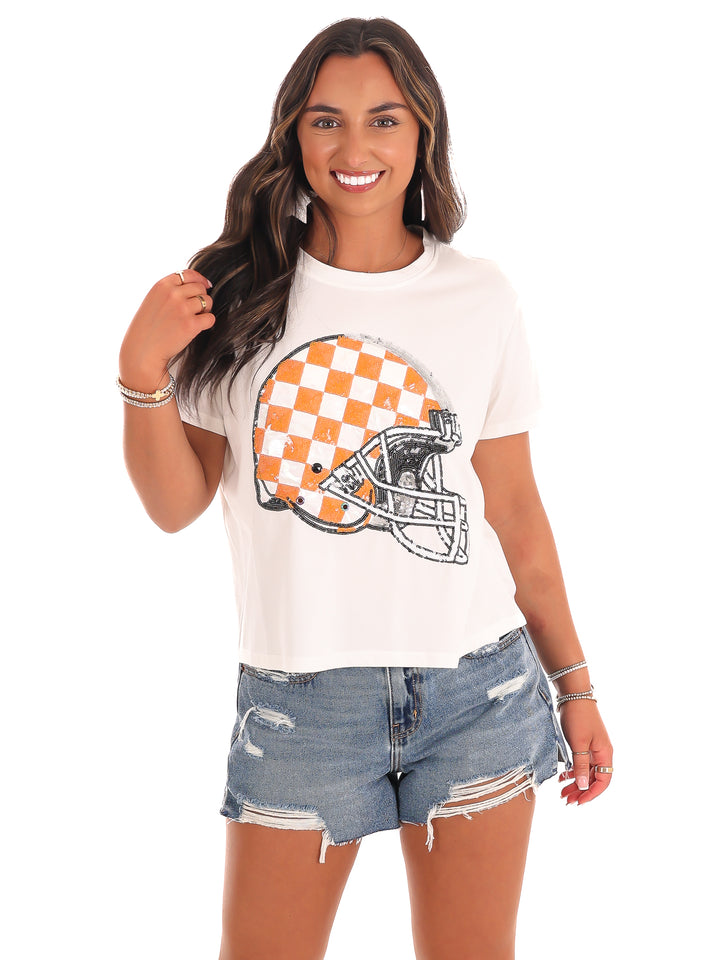 Checkered Helmet Tee