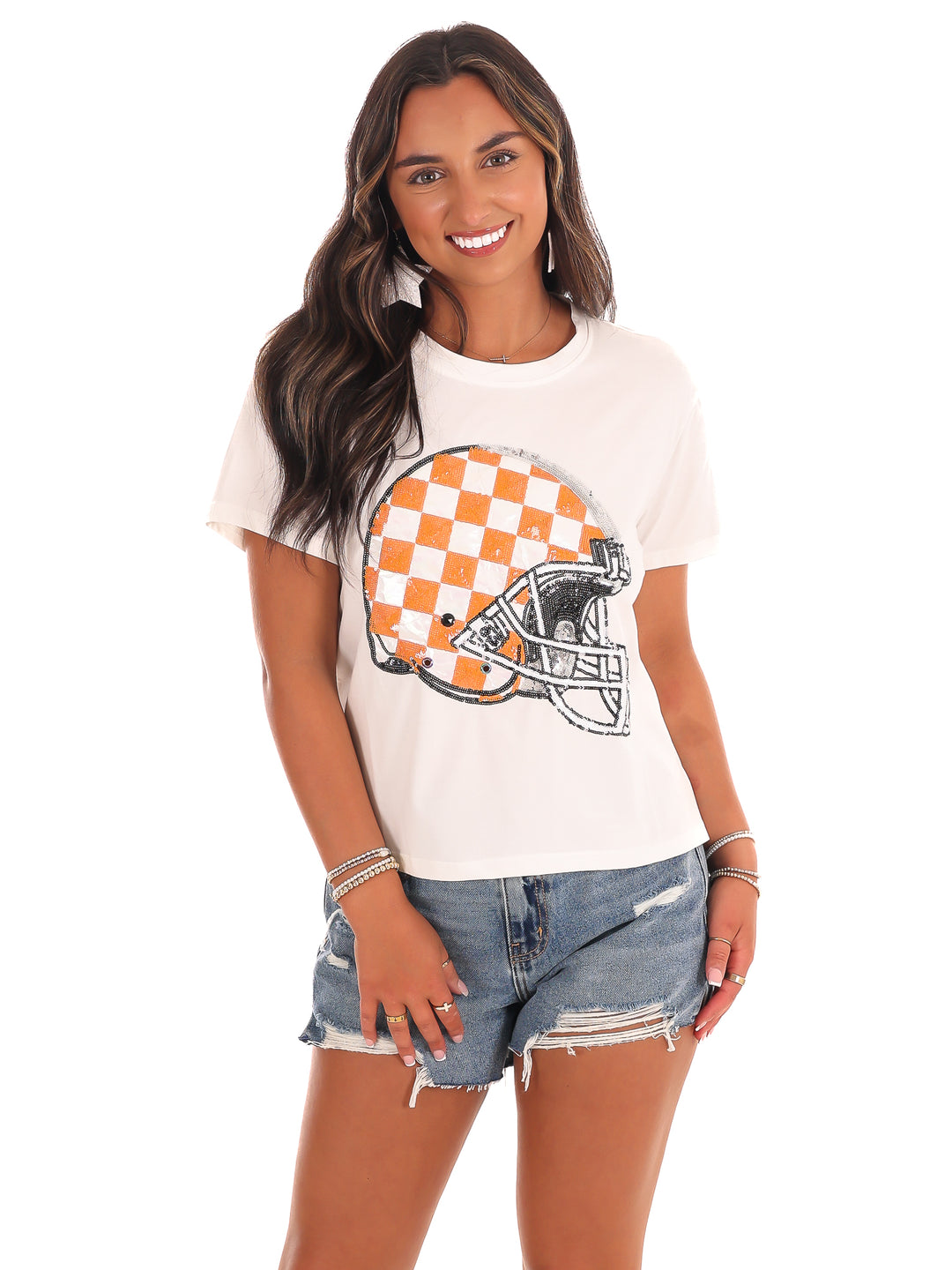 Checkered Helmet Tee