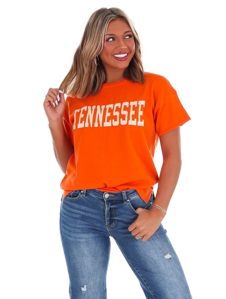 Short Sleeve Tennessee Sweater