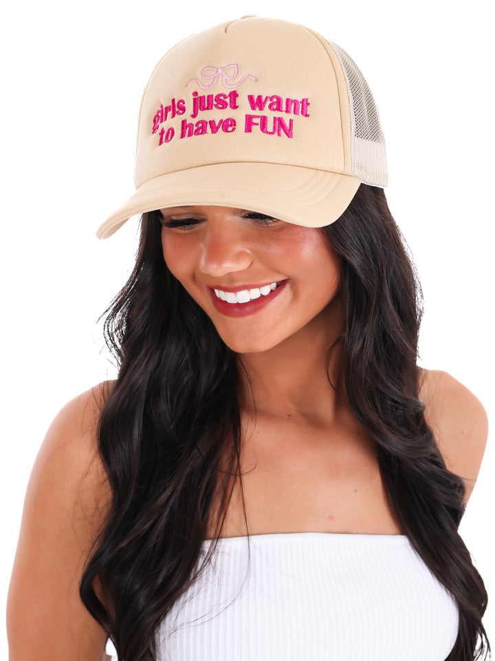 Girls Just Want to Have Fun Trucker Hat