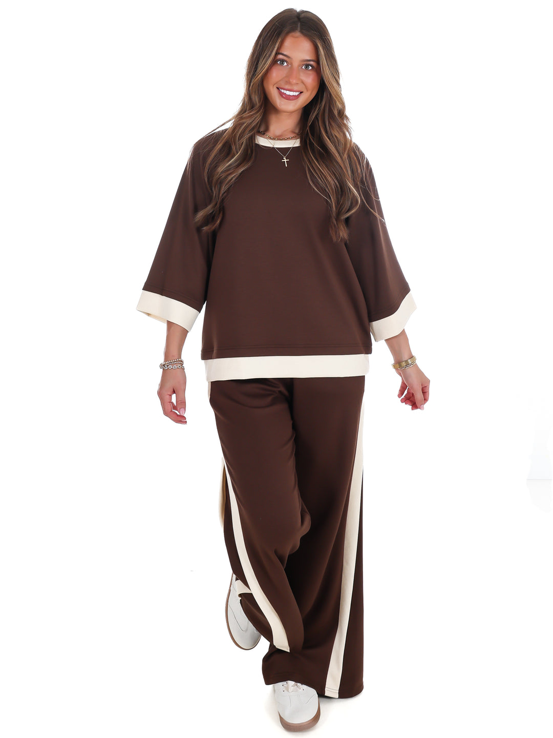 Sweet September Colorblock Two Piece Set