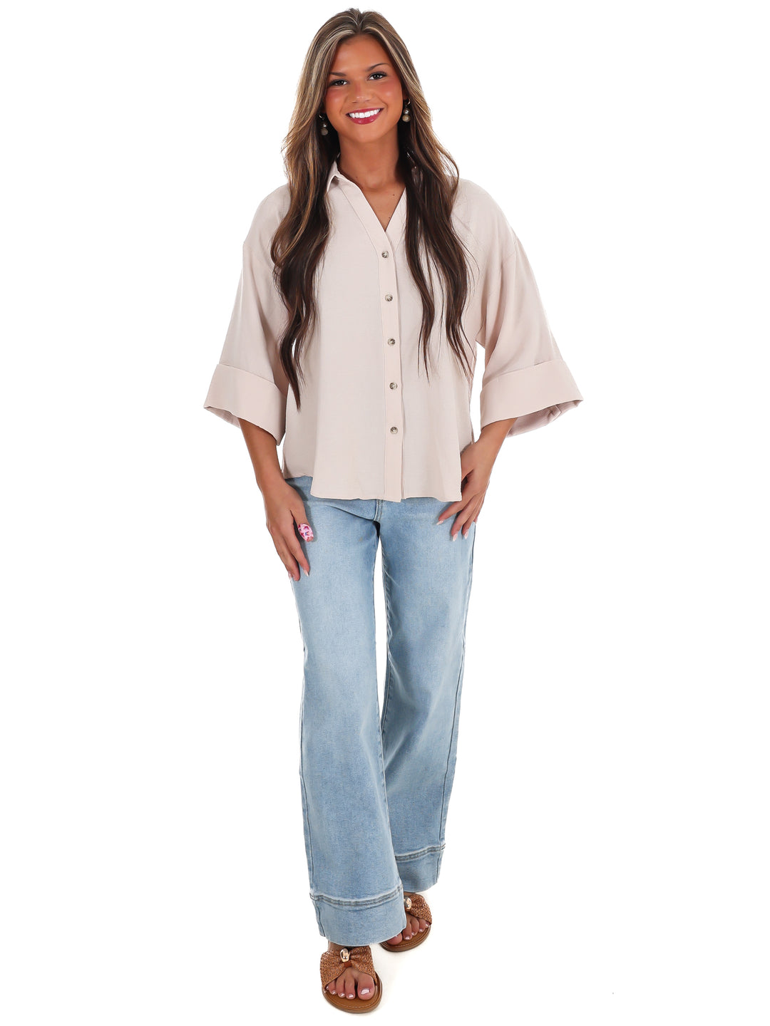 Story of My Life Button Down Top