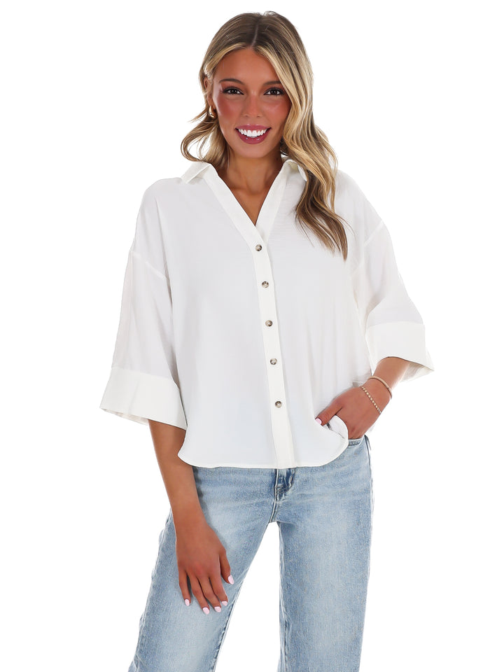 Story of My Life Button Down Top