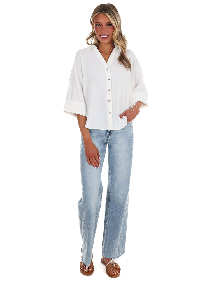 Story of My Life Button Down Top