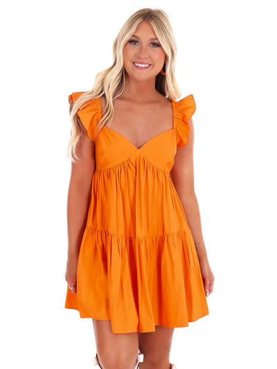 All Out All Season Ruffle Mini Dress