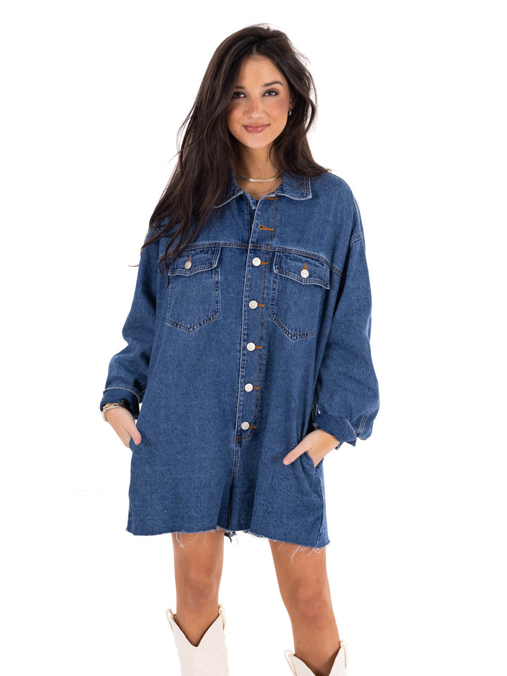 Single Soon Denim Romper