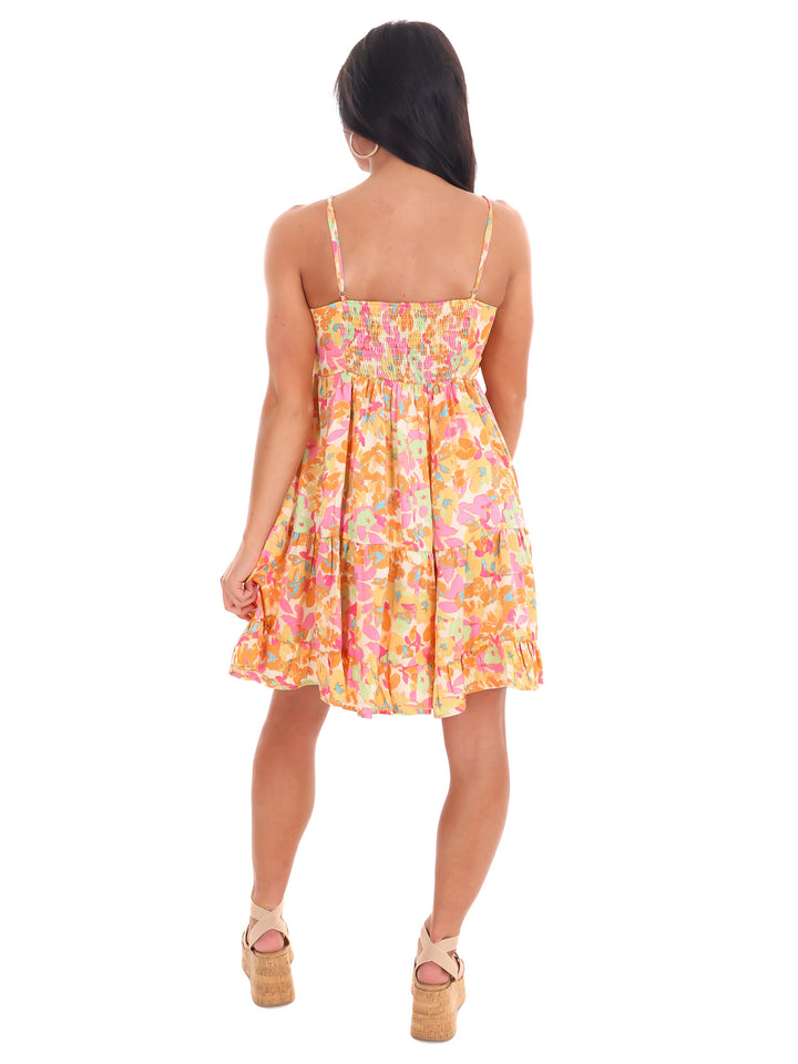 Mind on Paradise Print Mini Dress