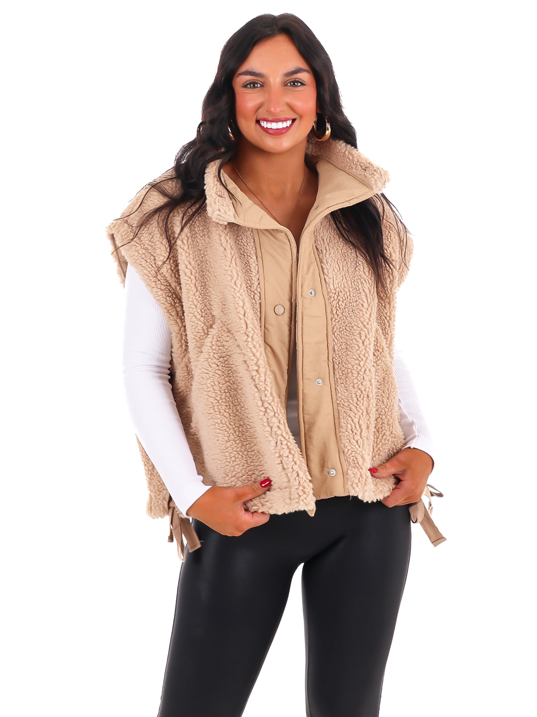 Comfort Zone Oversized Sherpa Vest Doorbuster