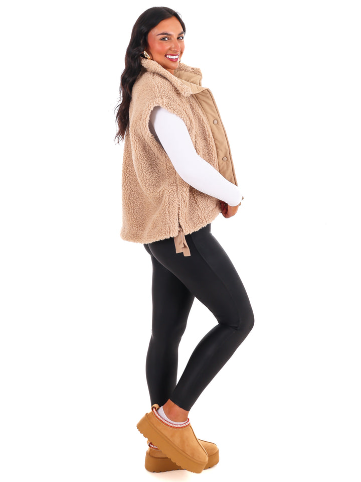 Comfort Zone Oversized Sherpa Vest Doorbuster