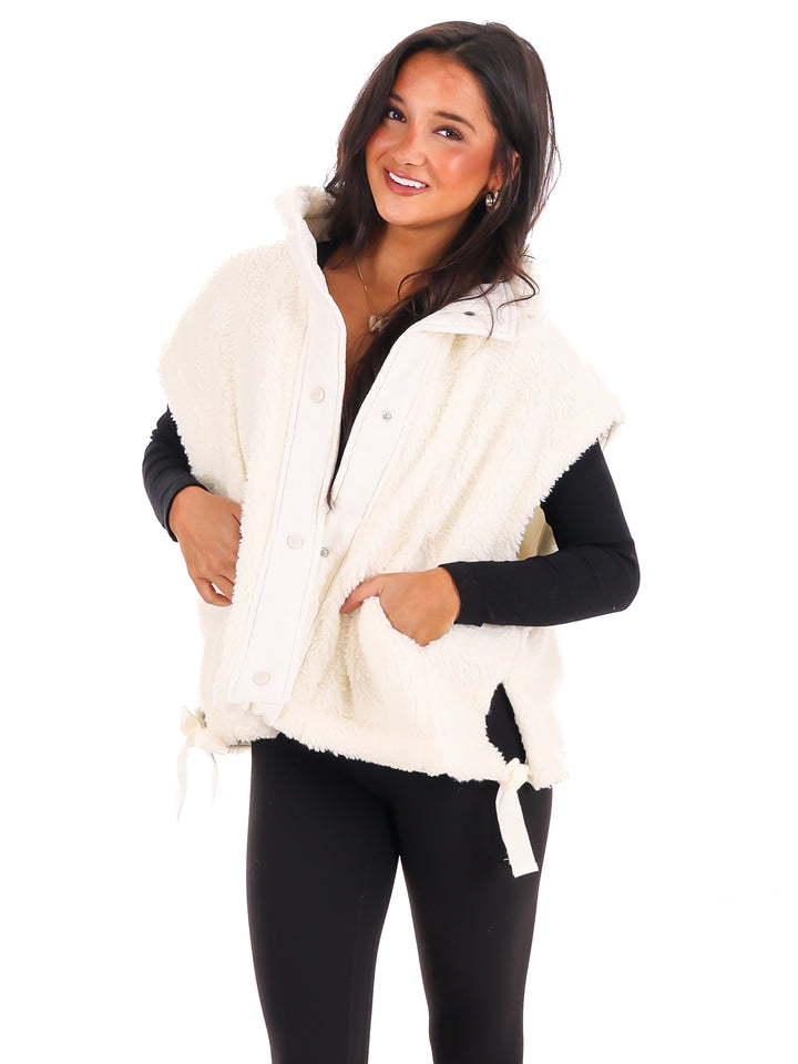 Comfort Zone Oversized Sherpa Vest Doorbuster