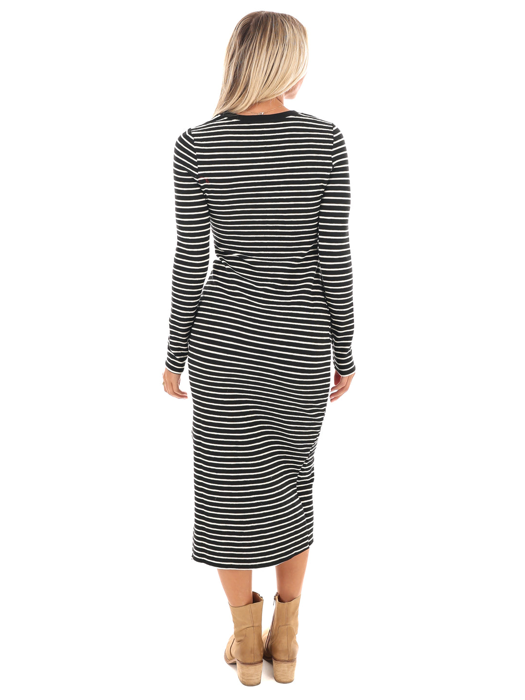 Endless Horizon Stripe Midi Dress