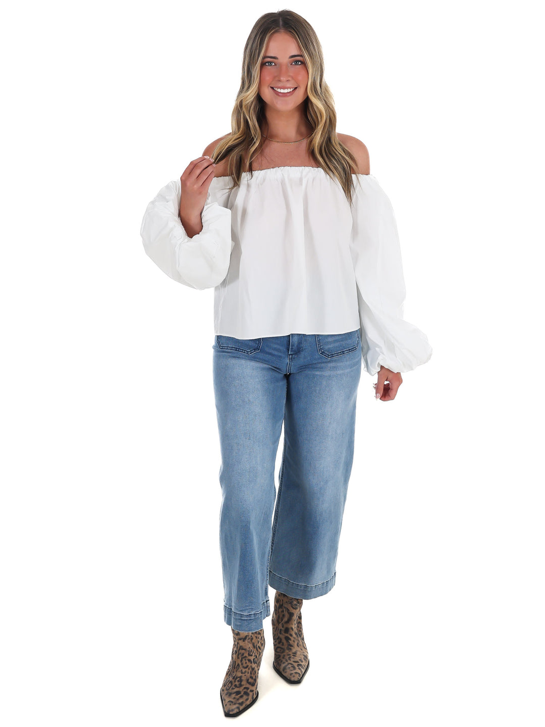 Cascade Off Shoulder Top