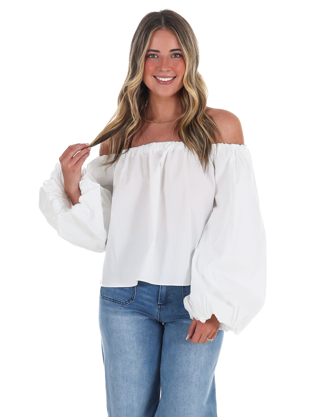 Cascade Off Shoulder Top