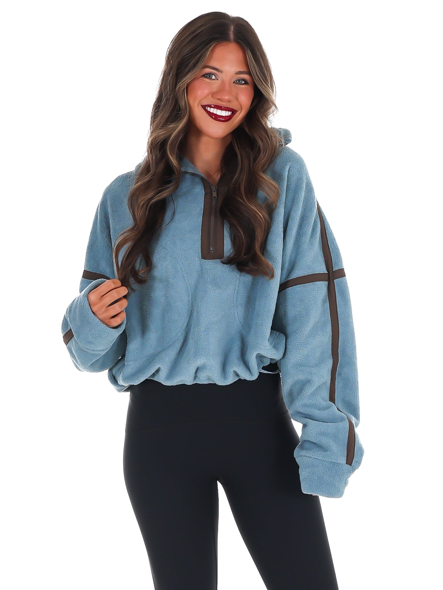 Fleece Half-Zip Pullover Doorbuster – Josie's Boutique
