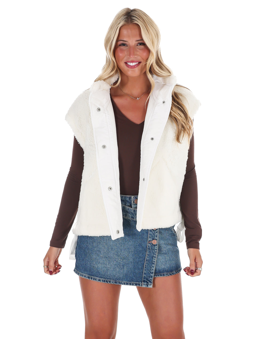 Oversized Fleece Vest Doorbuster