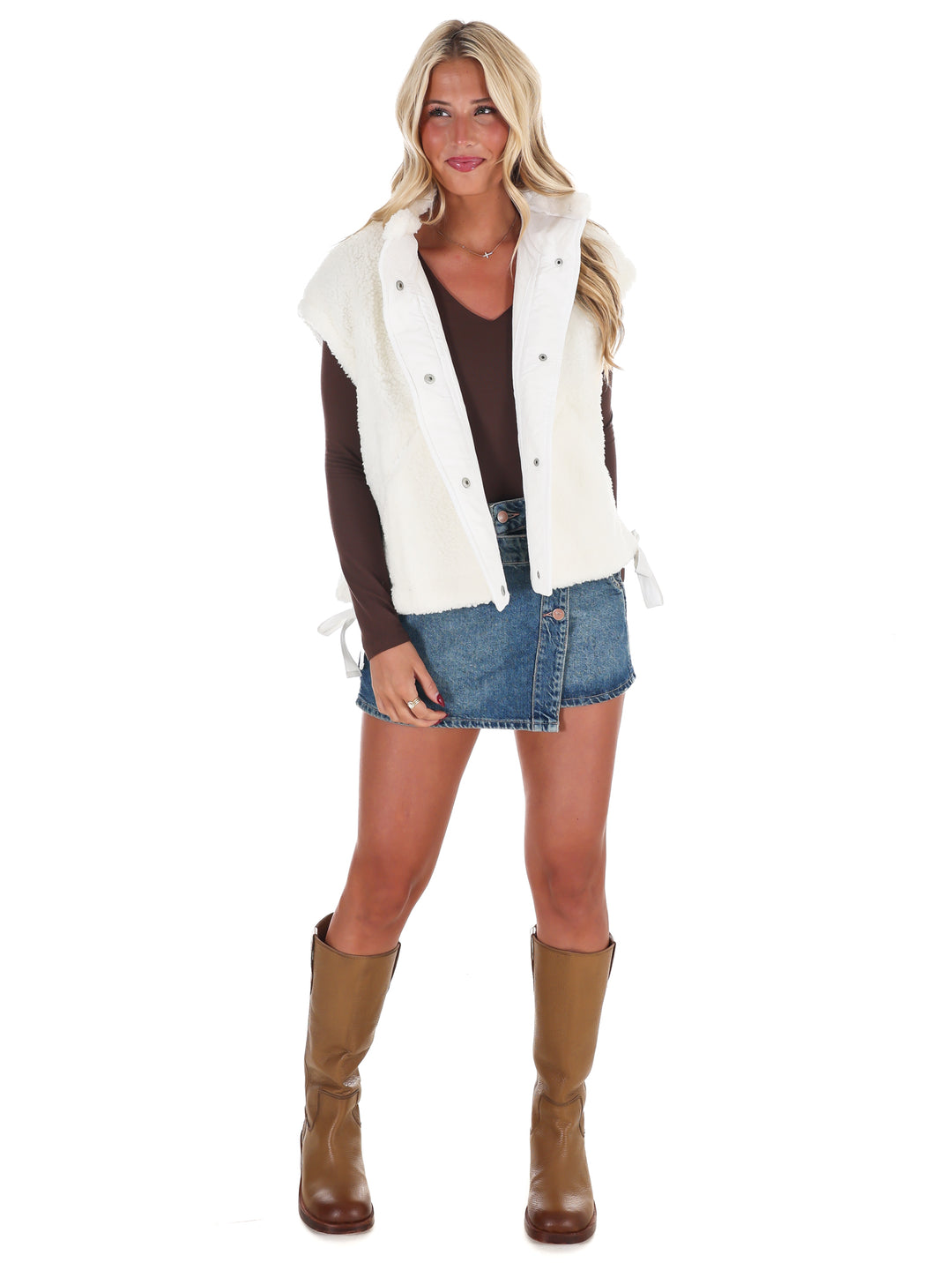 Oversized Fleece Vest Doorbuster