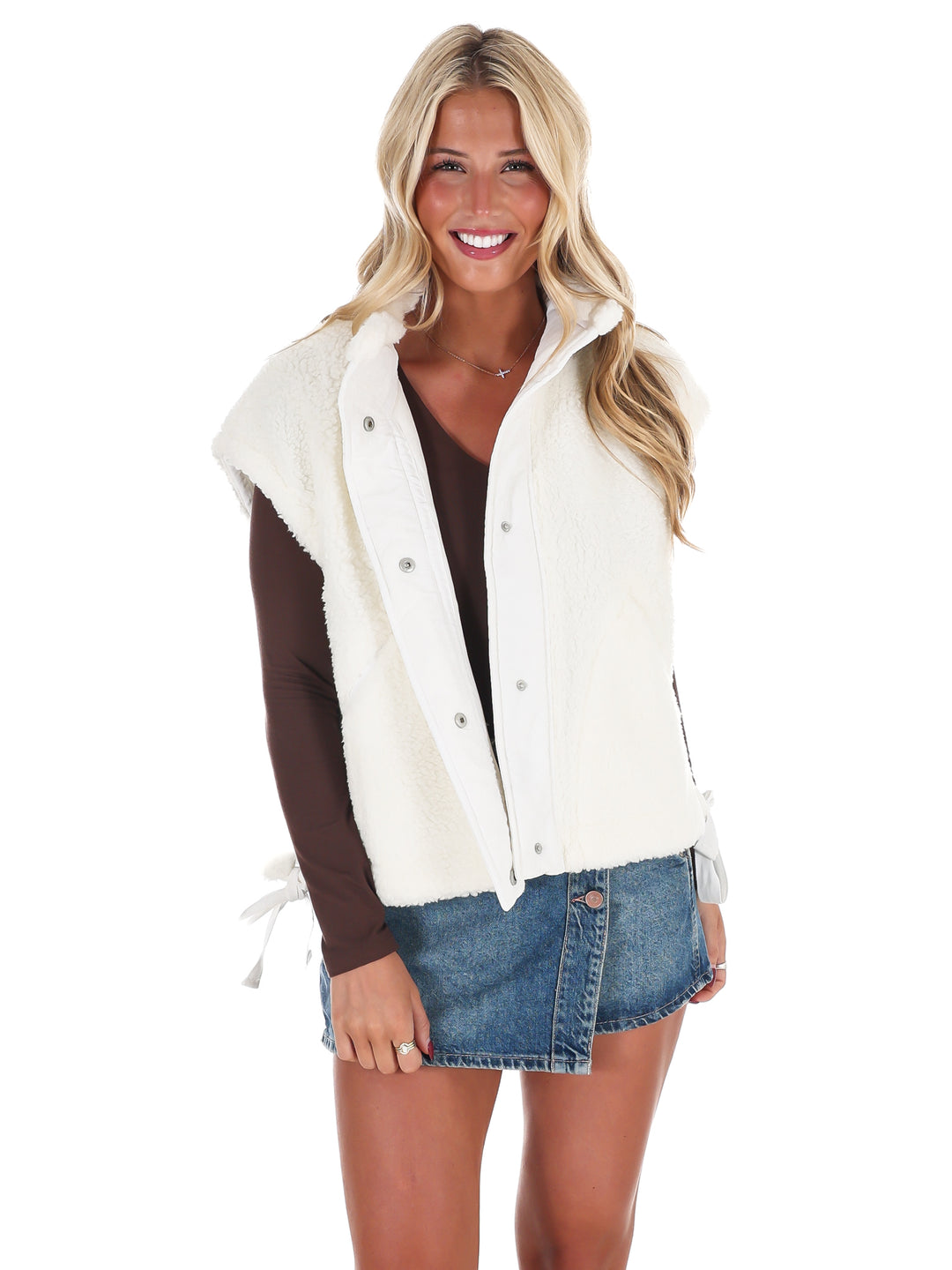 Oversized Fleece Vest Doorbuster