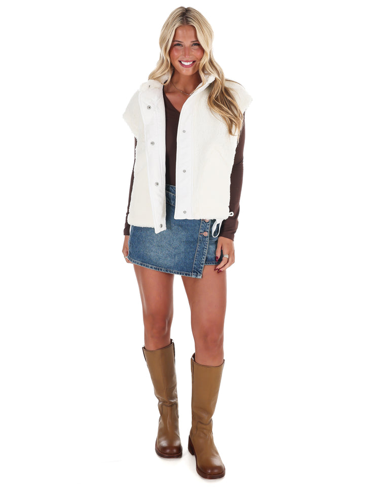 Oversized Fleece Vest Doorbuster