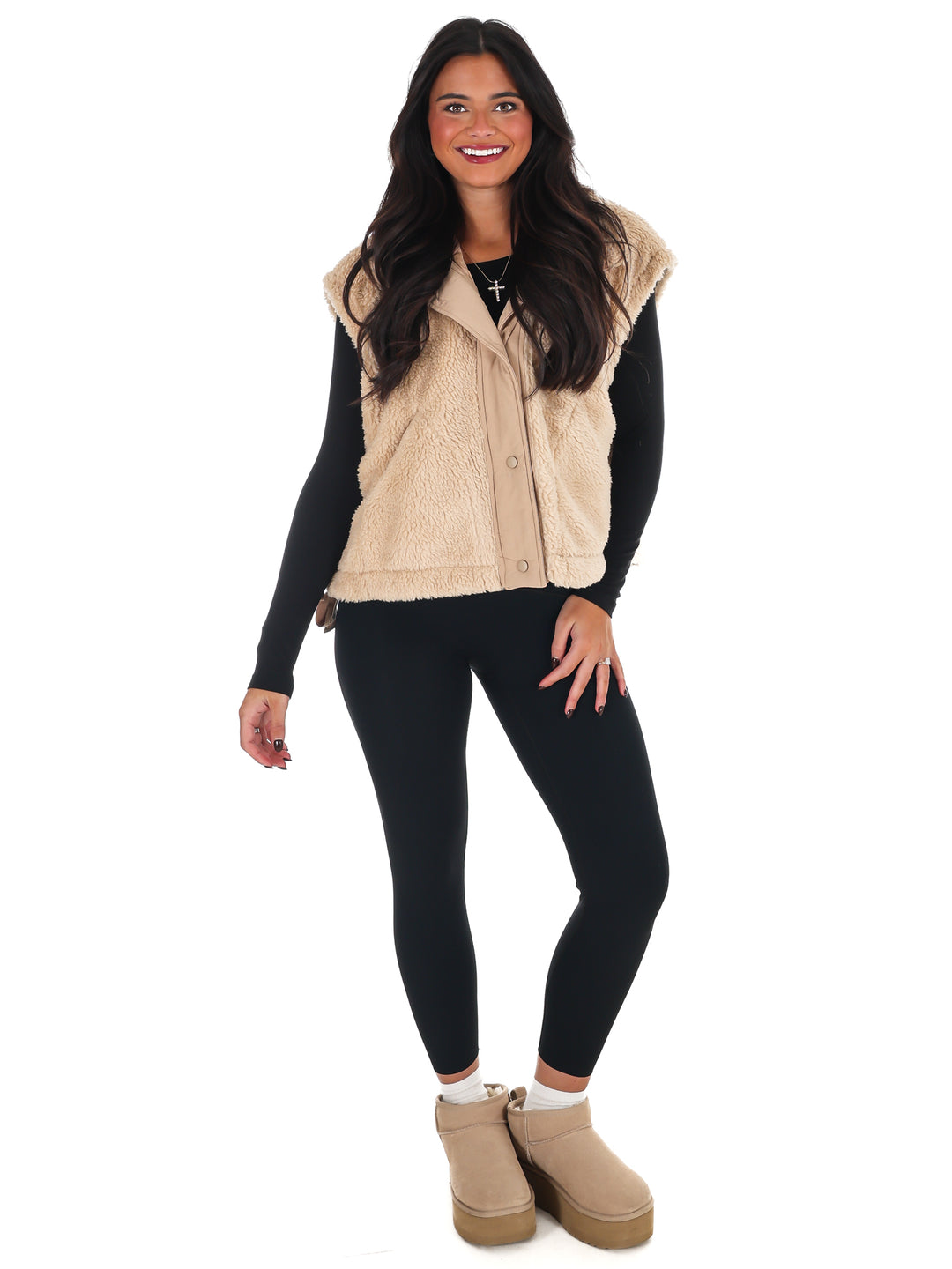 Oversized Fleece Vest Doorbuster