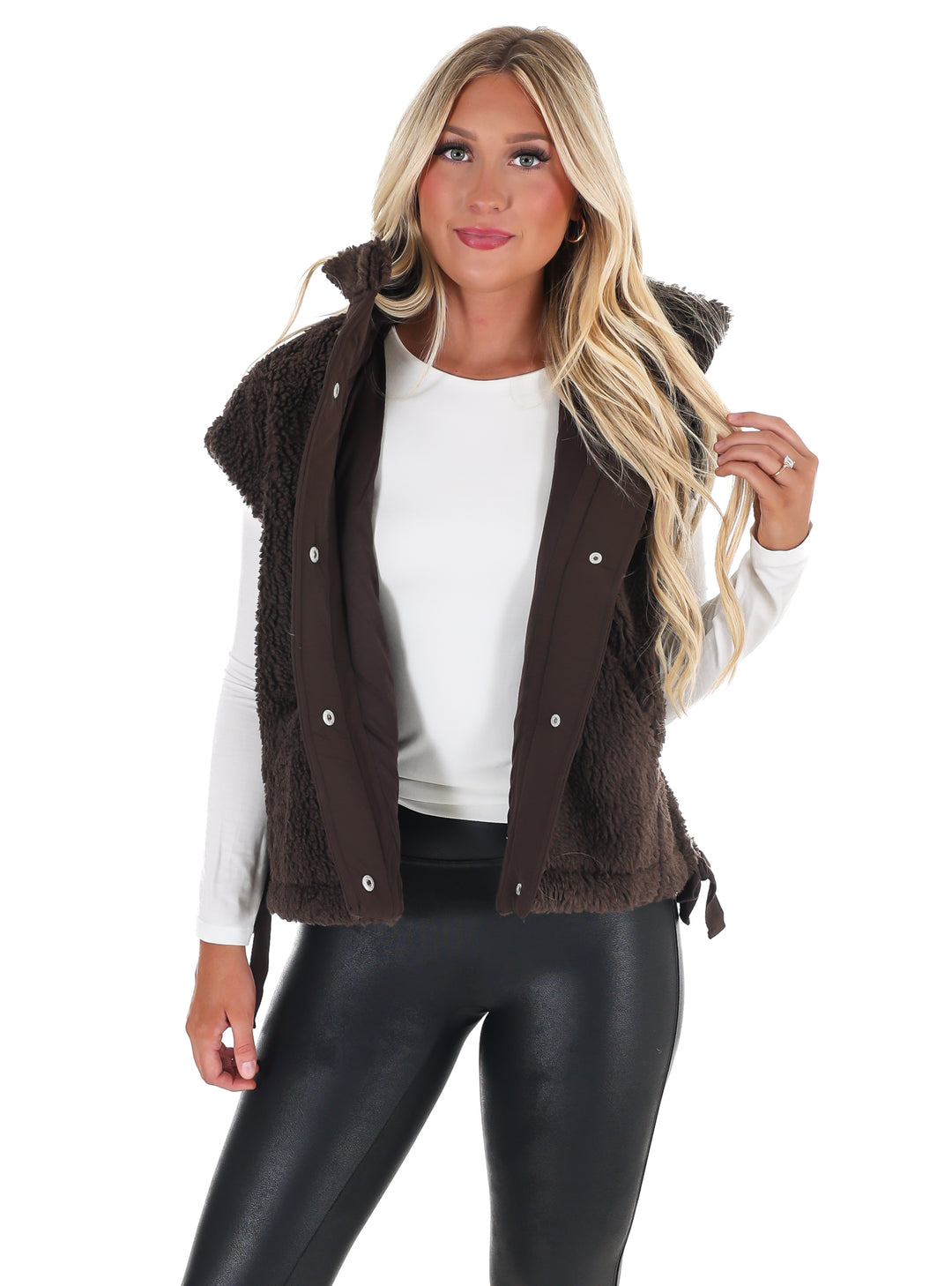 Oversized Fleece Vest Doorbuster