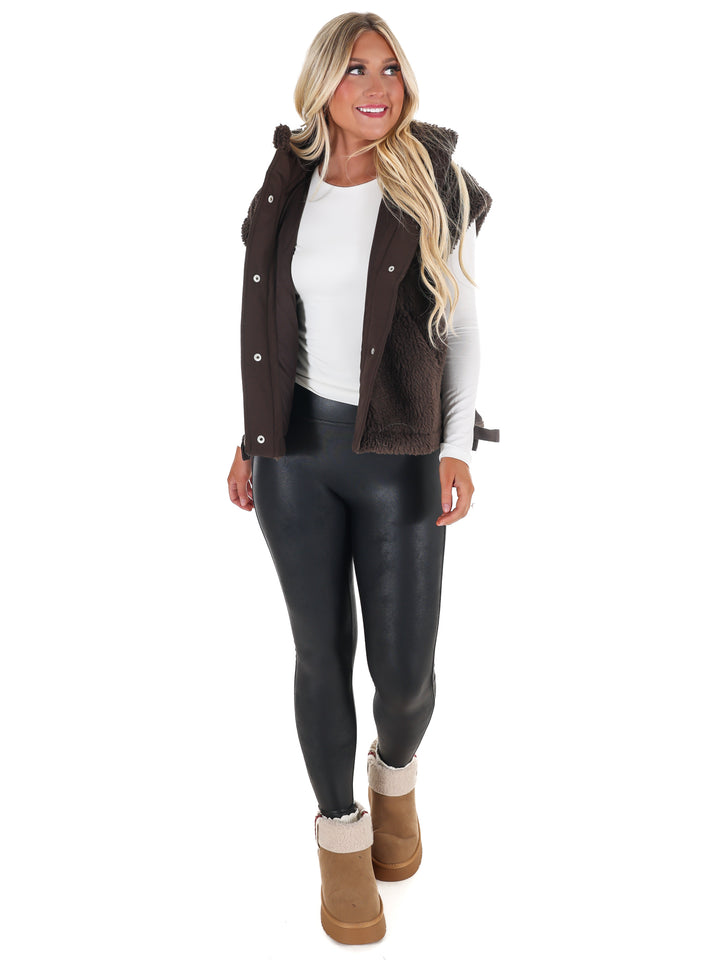 Oversized Fleece Vest Doorbuster