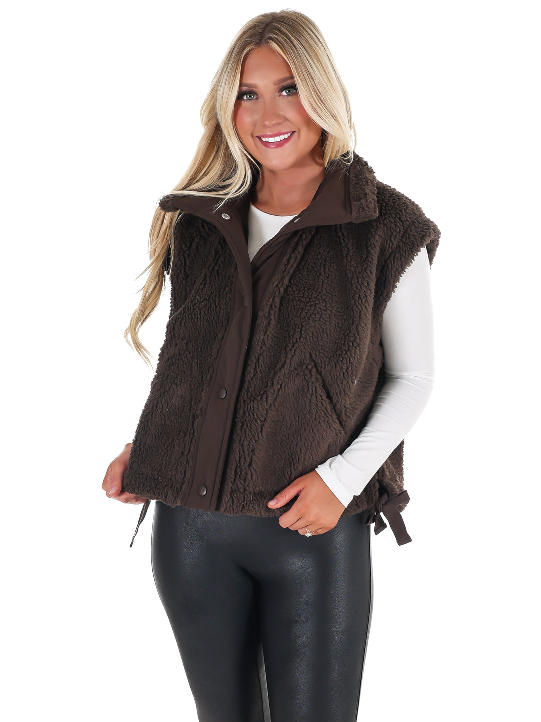 Oversized Fleece Vest Doorbuster