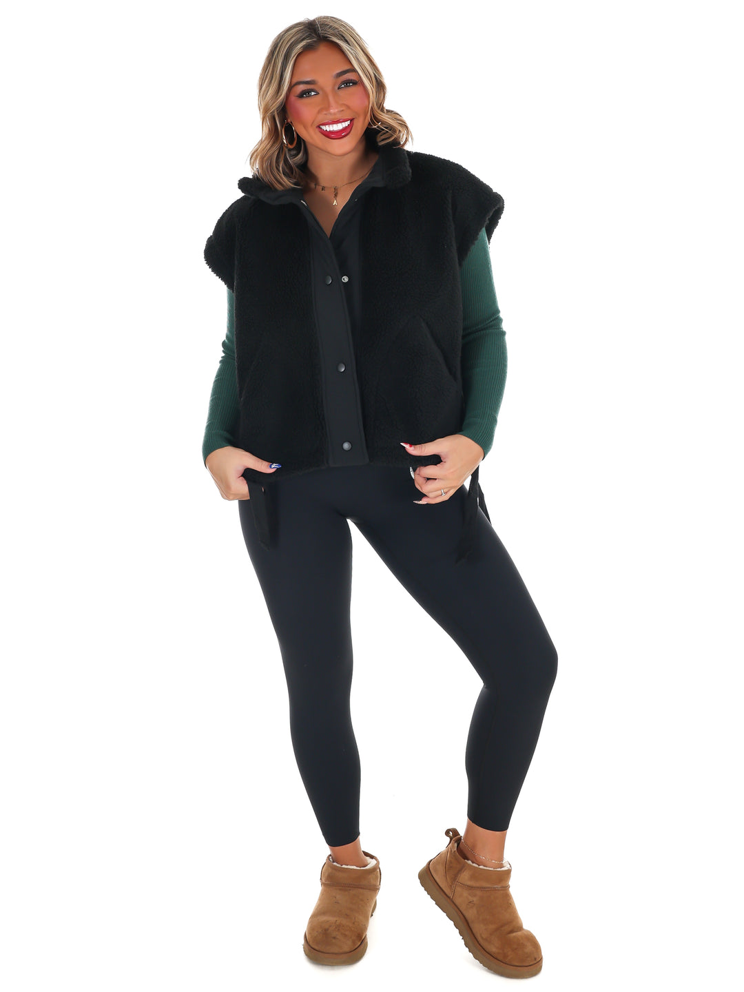 Oversized Fleece Vest Doorbuster