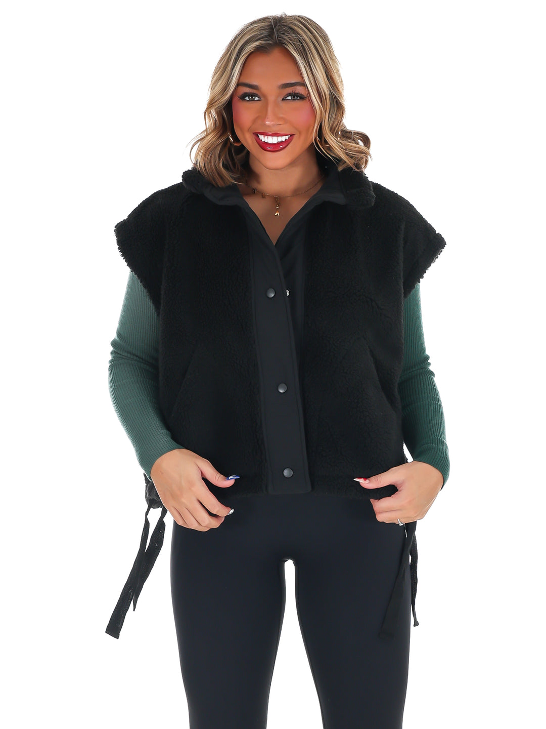 Oversized Fleece Vest Doorbuster