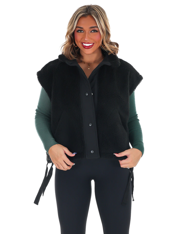 Oversized Fleece Vest Doorbuster