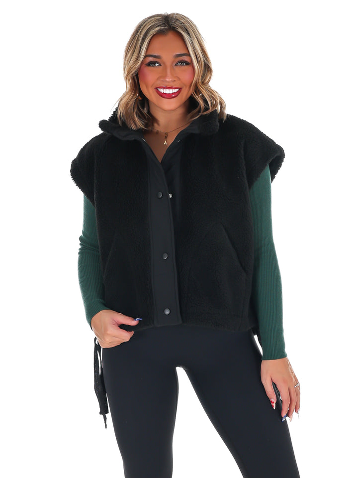 Oversized Fleece Vest Doorbuster