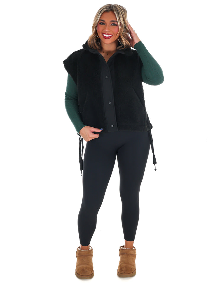 Oversized Fleece Vest Doorbuster