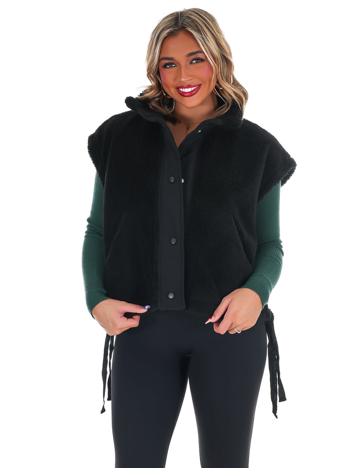 Oversized Fleece Vest Doorbuster