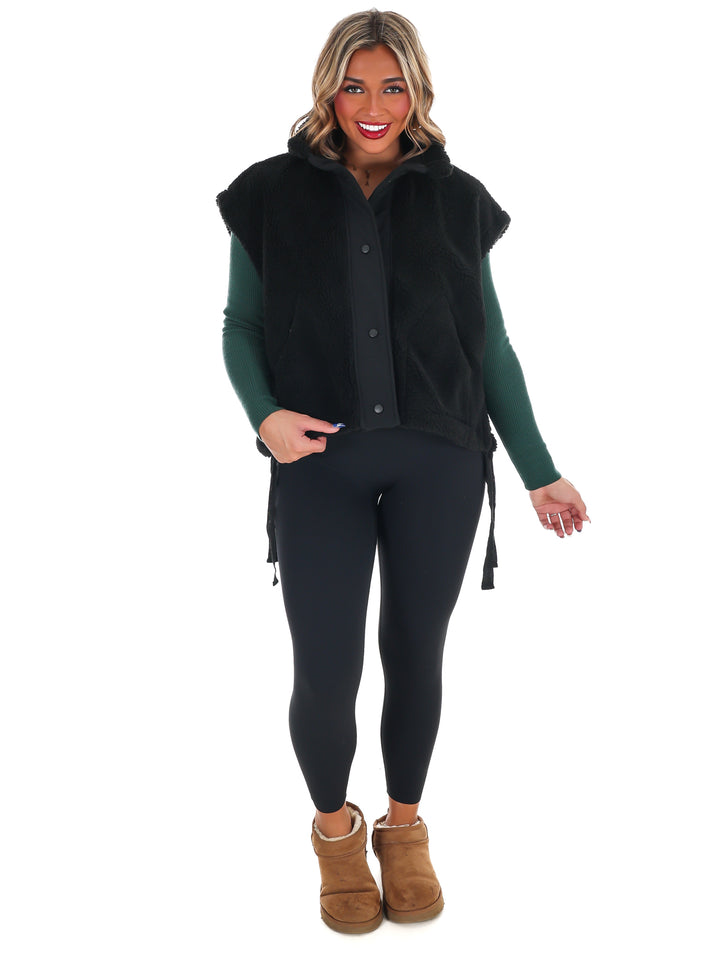 Oversized Fleece Vest Doorbuster