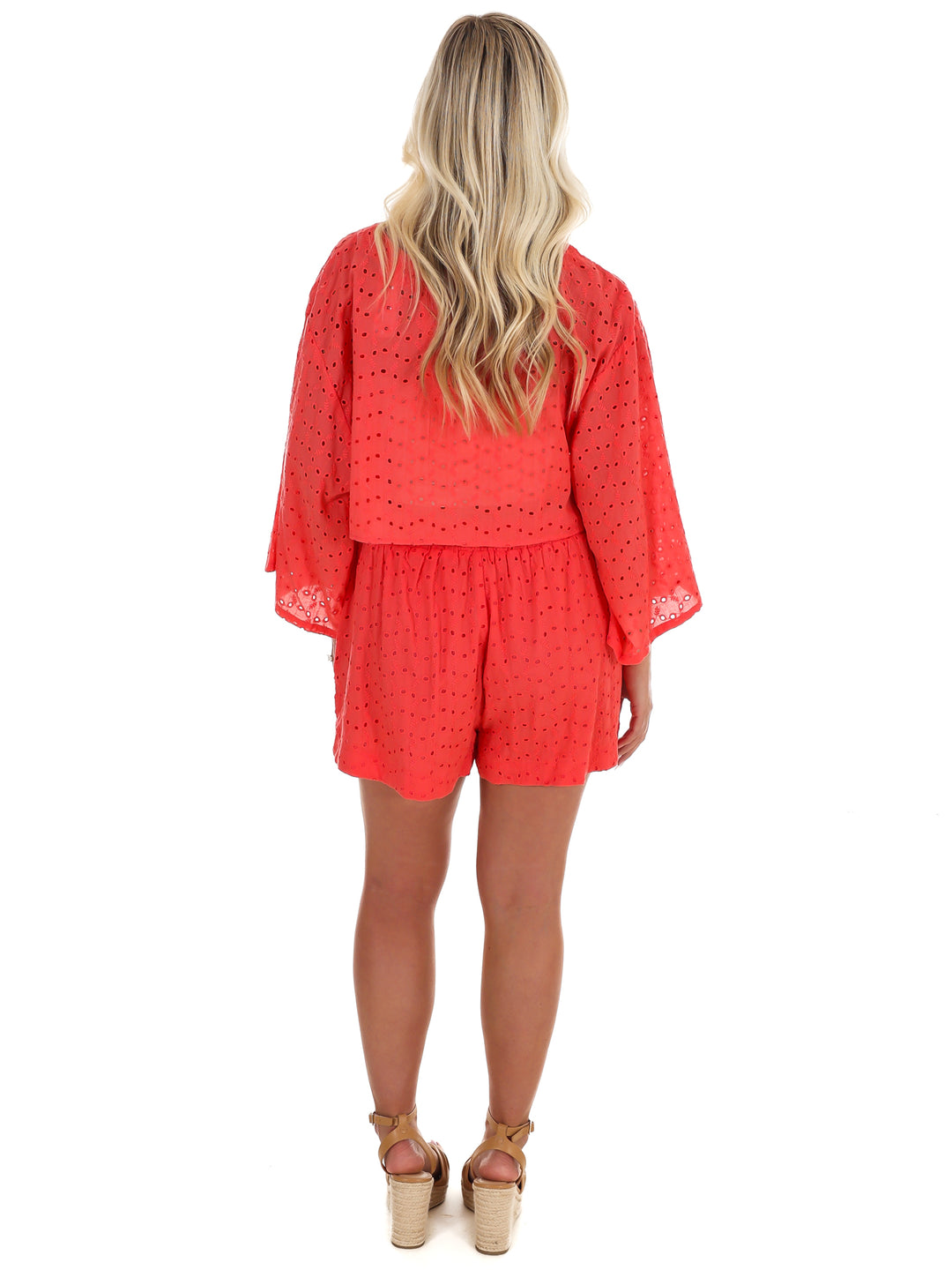 Peachy Keen Eyelet Two Piece Set