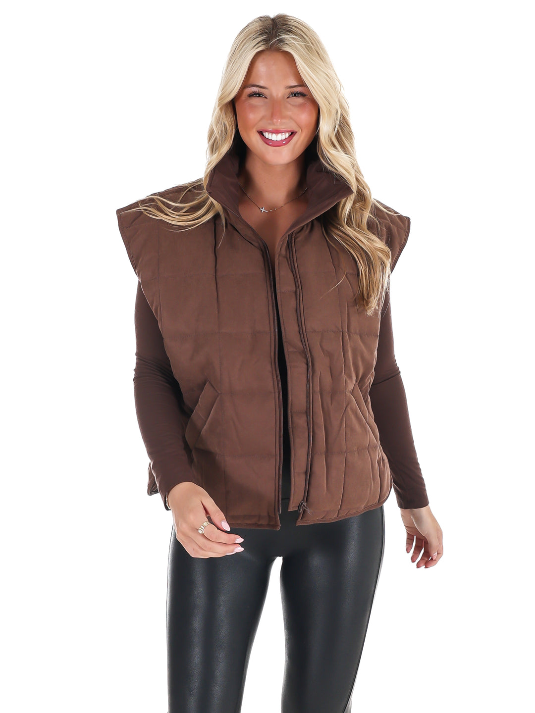 There For You Quilted Vest