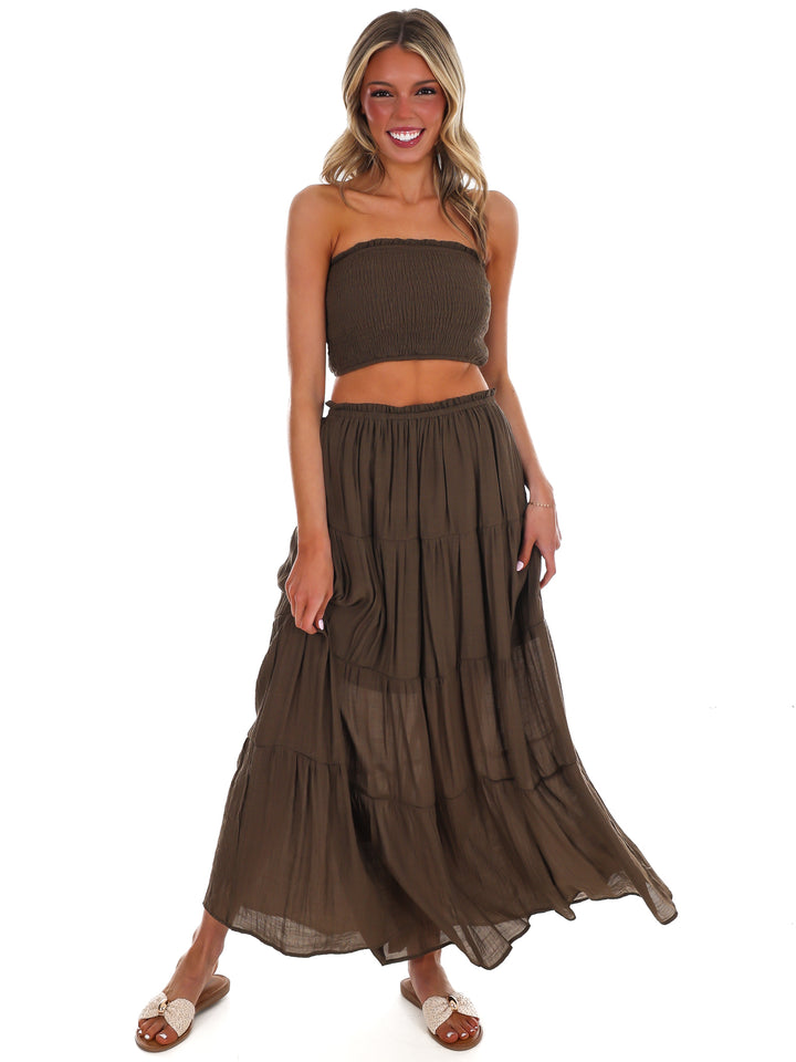 Better People Two Piece Maxi Skirt Set