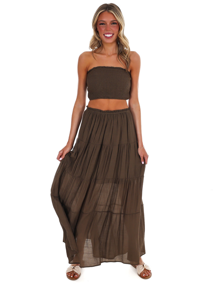 Better People Two Piece Maxi Skirt Set