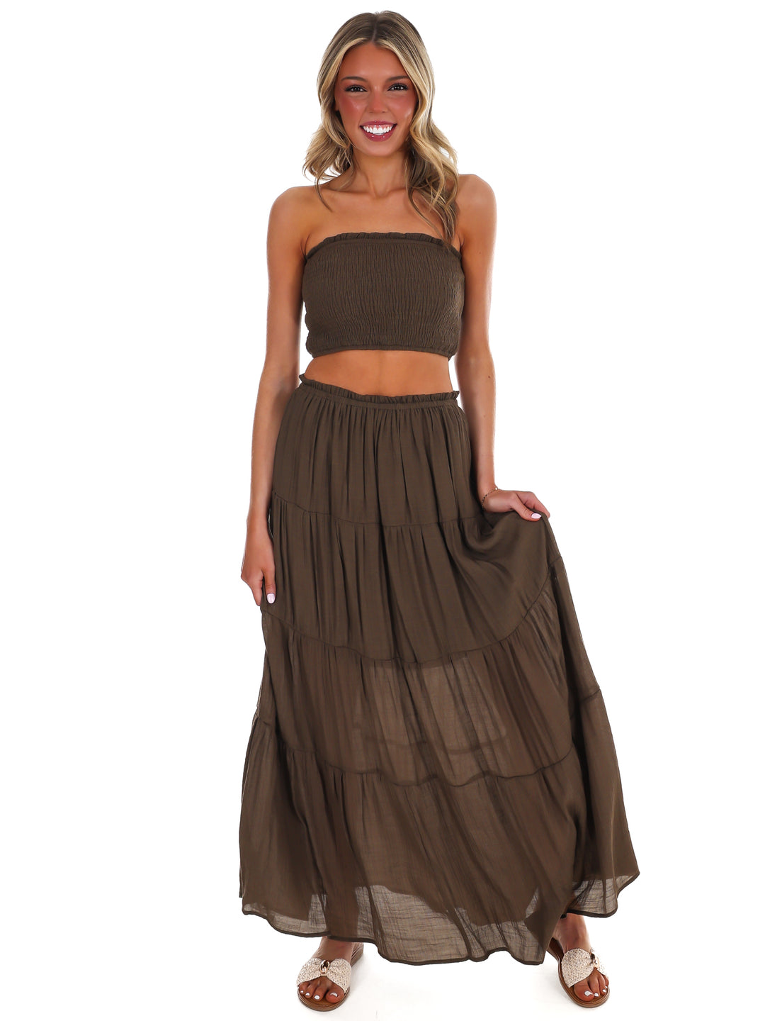 Better People Two Piece Maxi Skirt Set