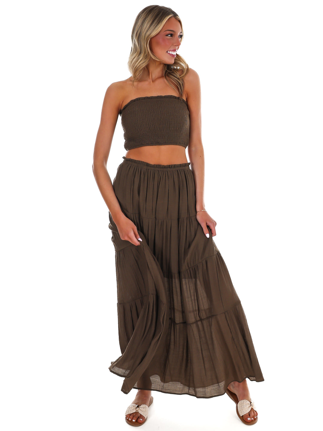 Better People Two Piece Maxi Skirt Set