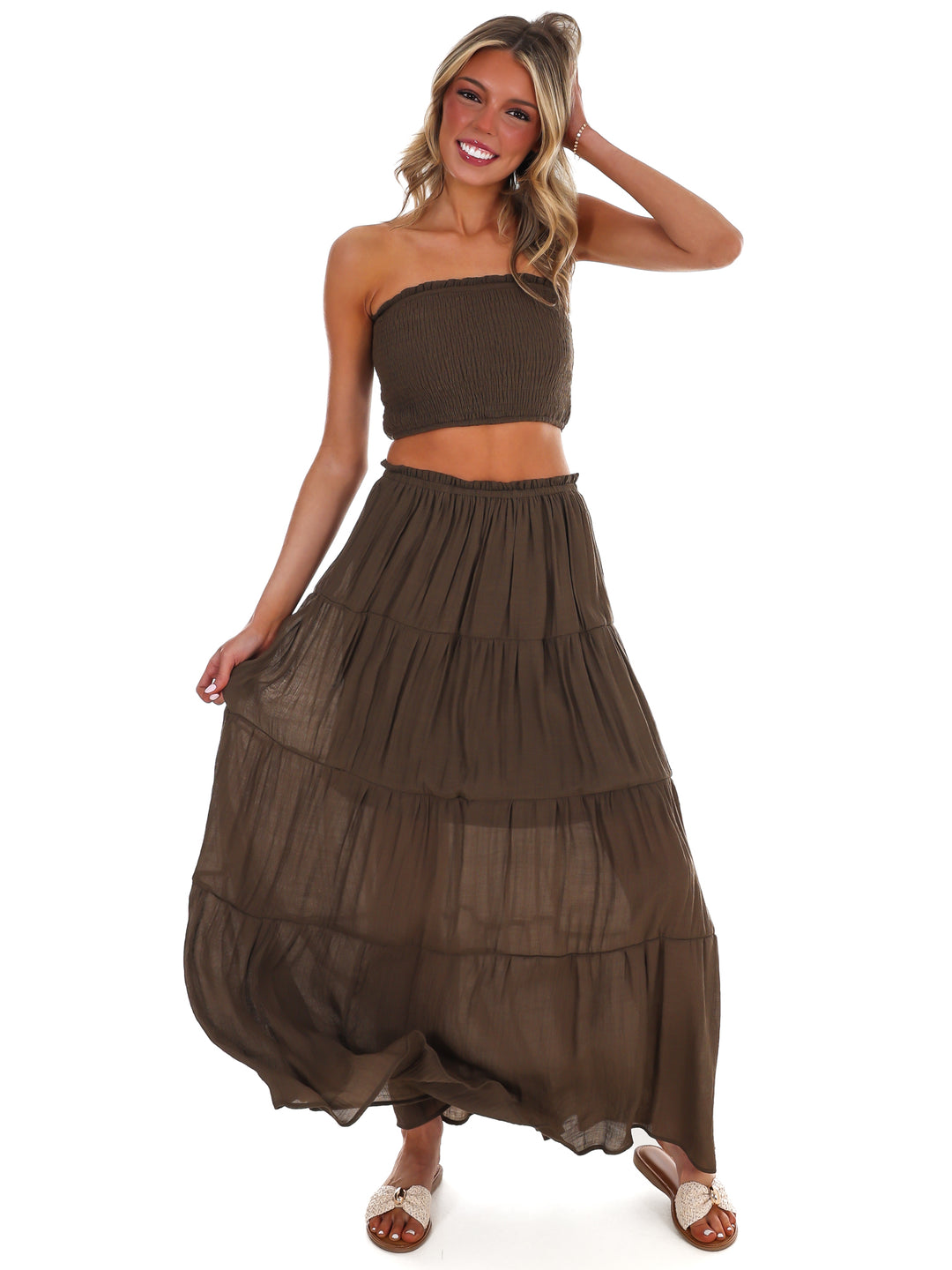 Better People Two Piece Maxi Skirt Set