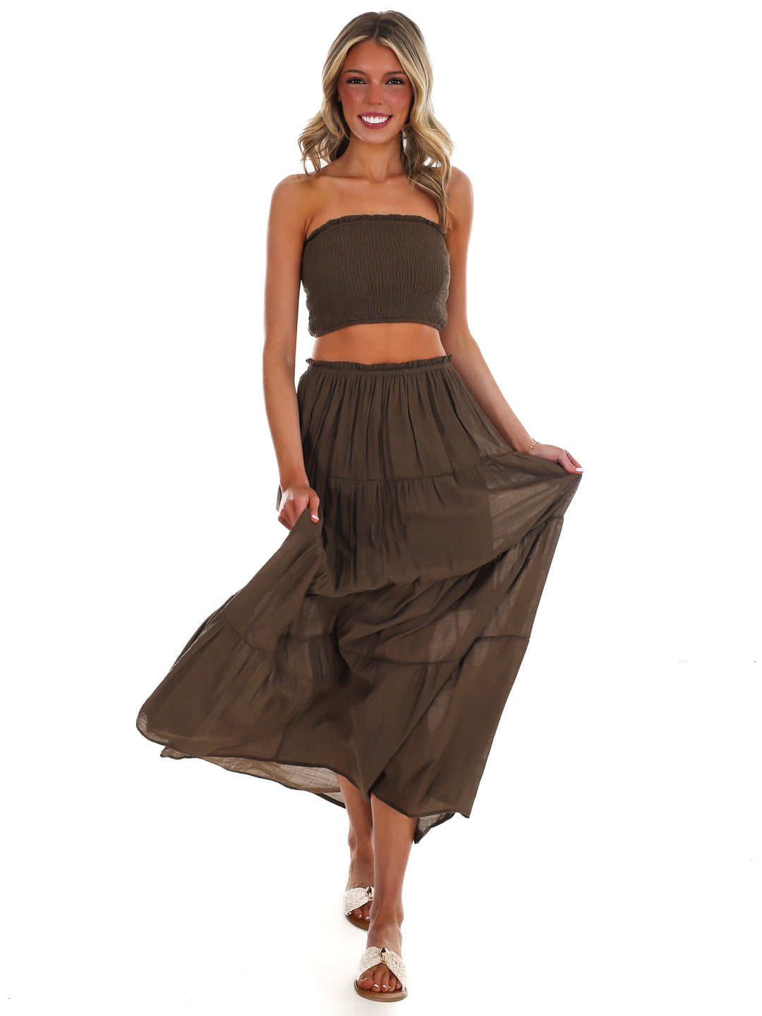 Better People Two Piece Maxi Skirt Set
