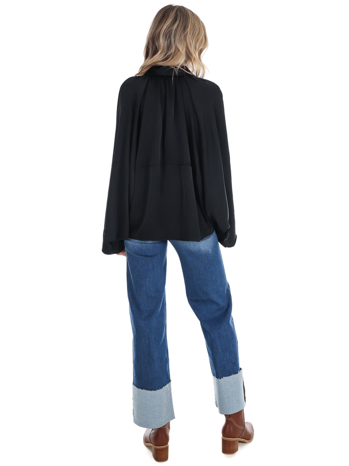 Fall Fling Satin Balloon Jacket